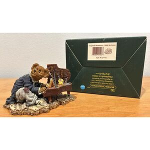 Vintage Boyds bear & Friends Chopsticks Bearthoven Figurine 2000 Piano # 227754